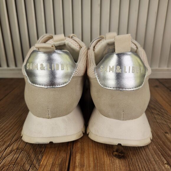 Sam & Libby Randal Lace Up Jogger Womens Size 7.5 M Gray Designer Sneakers Shoes - Picture 4 of 9